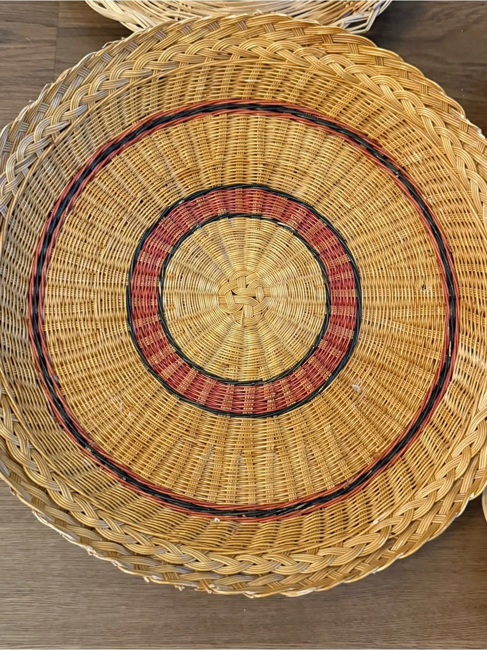 Woven Natural Rattan Decorative Basket Set - Natural